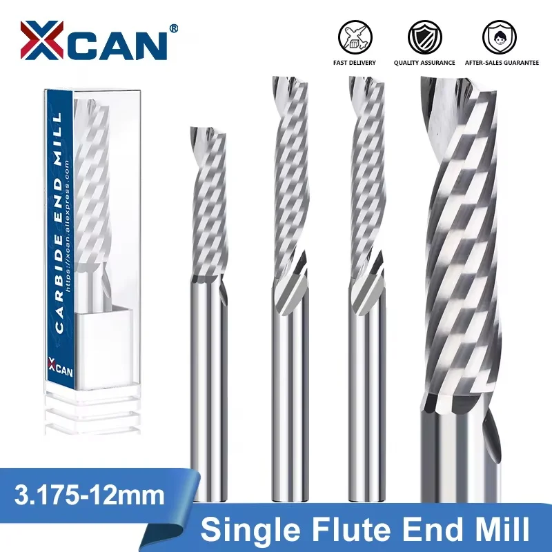 1Pcs Titanium Coat End Mill CNC Router Bits 3.175mm-12mm