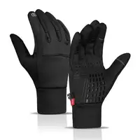 Winter Thermal Gloves Windproof Touchscreen Cycling Motorcycle Gloves Anti-slip Cold Weather Men Women Full Finger Riding Gloves 1