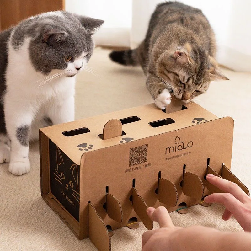 

Дырокол для кошек, игрушка для кошек из гофрированной бумаги, бумажная коробка для мыши, устройство для заземления, товары для домашних животных