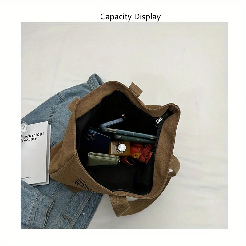 قماش حقائب اليد سعة كبيرة تخزين حقيبة يد نسائية حم...