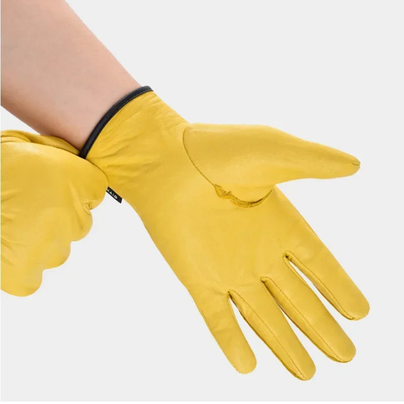 Sheepskin Retro Motorcycle Riding Gloves Car Repair Work Garden Gardening Roses Handling Welding Gloves Clothing motorcycle gloves