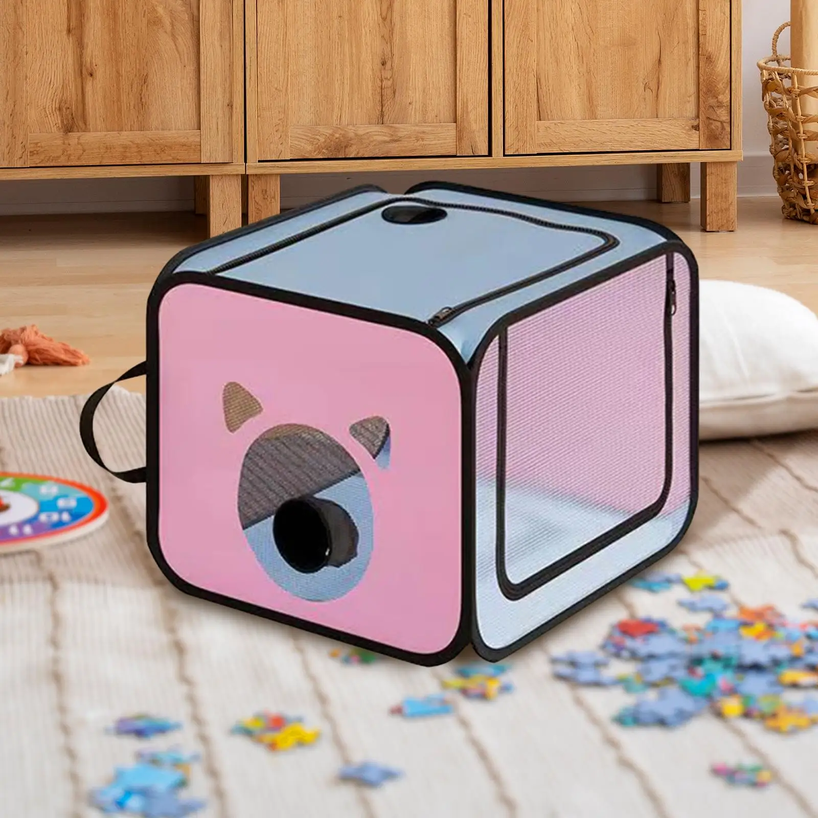 Pet Drying Box Cats Drying Room Foldable Box Anti Hair Flying Convenient Grooming House,Drying Crate Cage,for Cats and Dogs