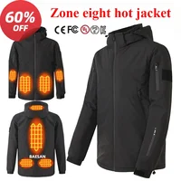 Wintersports outdoor hardshell smart graphene heating hardshell couple thermostatic electric heating USB charging outdoor jacket 1