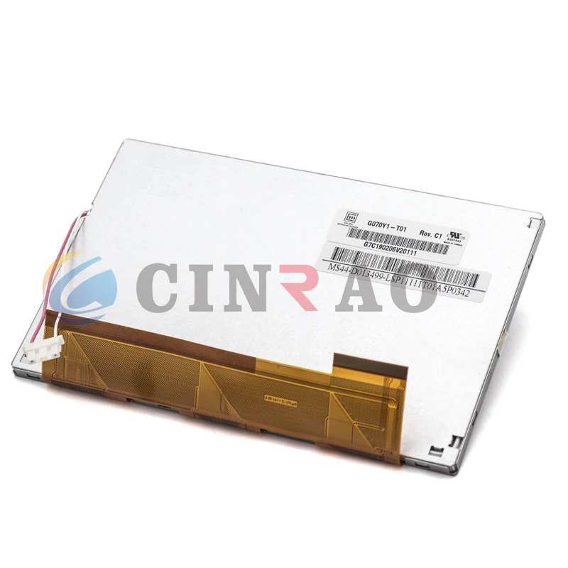 GPS 탐색을 위한 7 인치 800*480 CMO LCD 디스플레이 G070Y1-T01 자동차 스크린 패널 CCFL