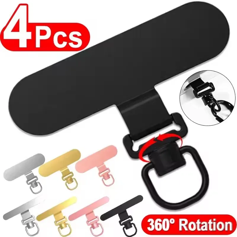 360° Rotatable Ultra-Thin Universal Phone Lanyard Clip with Anti-Lost Strap