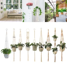 

Plant Hanger Holder Indoor Outdoor Hanging Planter Basket Rope Flower Pot Holder Hanging Plant Holders Ropes Patio Pots Strings