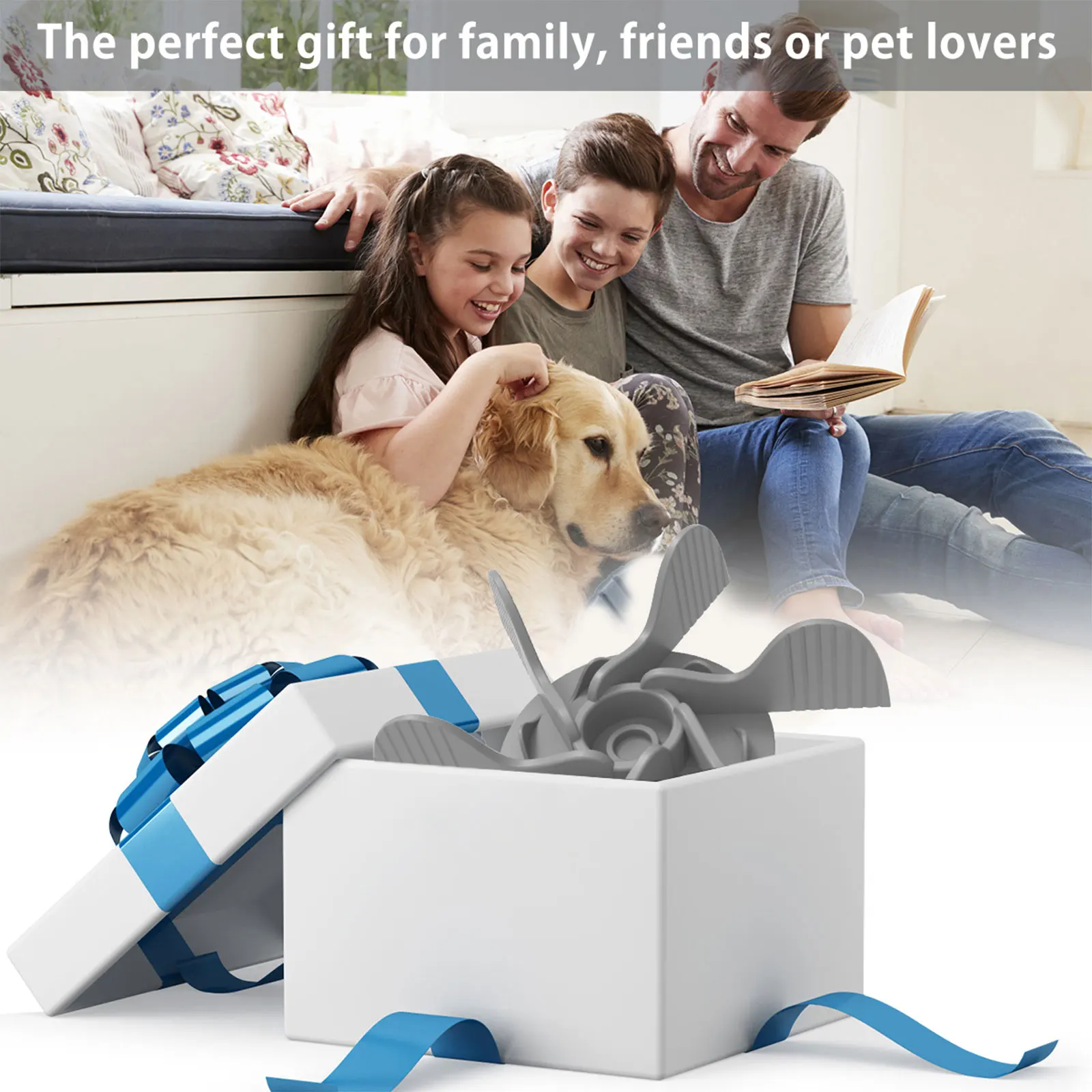 Title 6, Dog Slow Food Bowl Food Divider Insert Silicone...