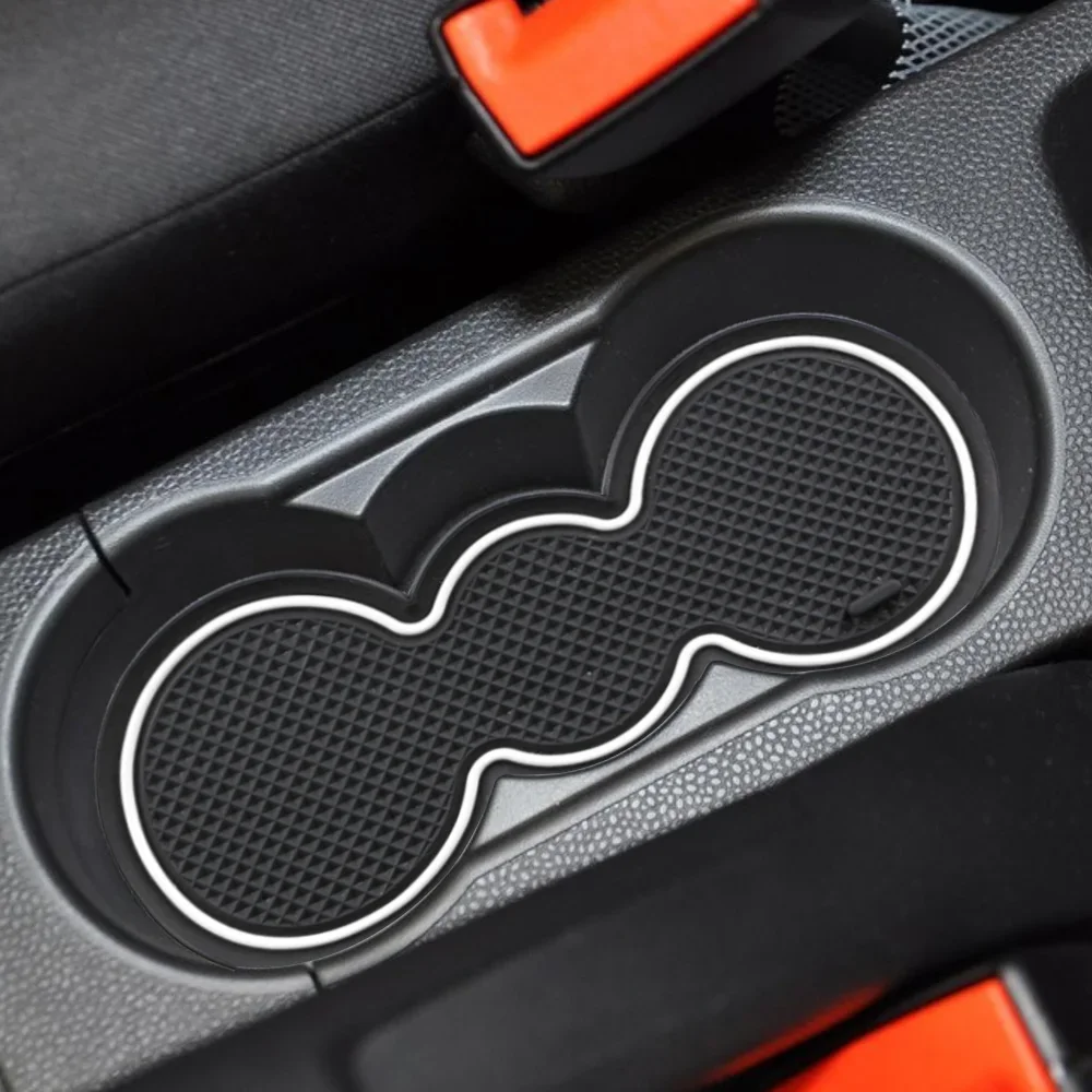 Anti-Slip Groove and Cup Mats - 10 Piece Set for Car Interior Accessories