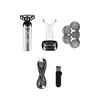 Kemei Rechargeable 5 Blades Shaver Electric Rotary Razor Bald Head Intelligent Wet Dry Men Beard Shaving Trimmer IPX5 Washable 6