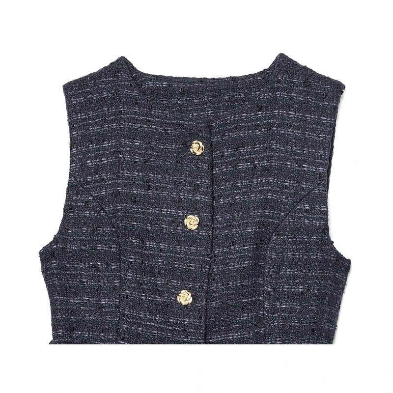 Chic Fashion Texture Vest Woman Belt Vests For Women Sleeveless Jacket O neck Streetwear Waistcoat Vintage Crop Top ﻿