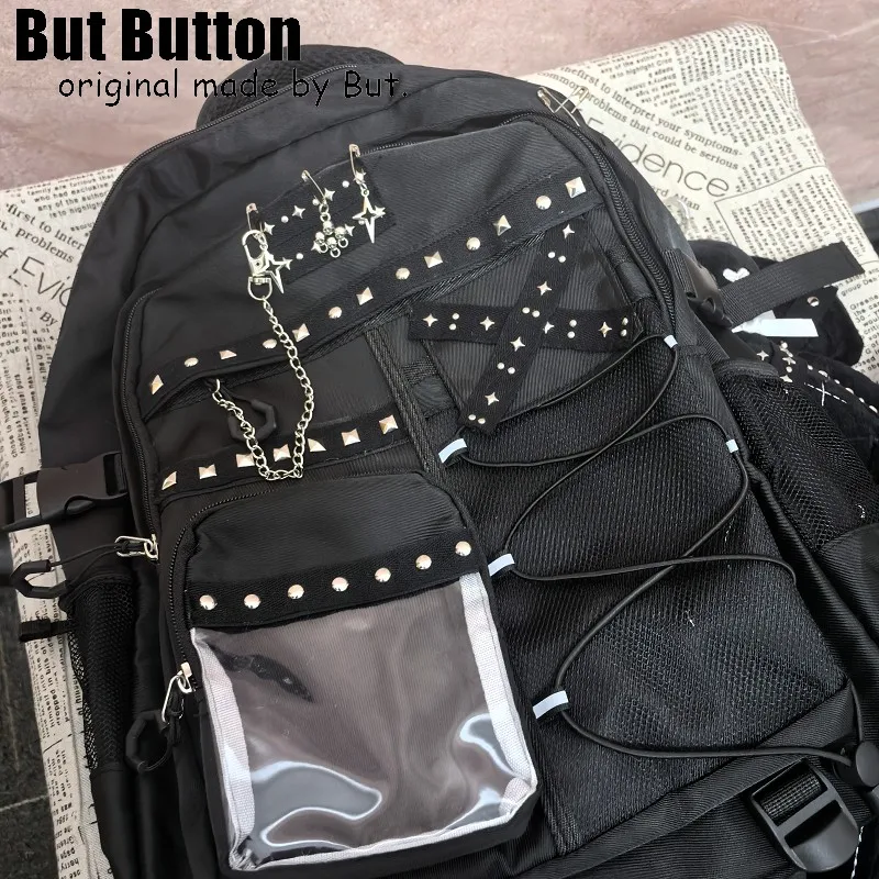 Bolso gótico Lolita punk para hombre y mujer, bolso Harajuku Y2k