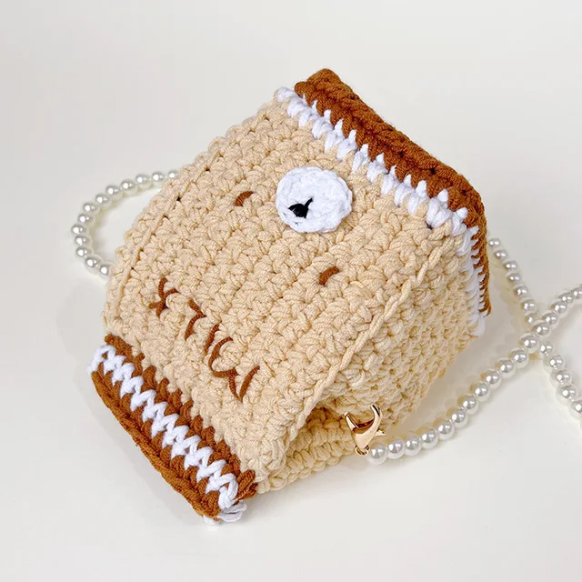Cute Milk Box Knitting Bag
