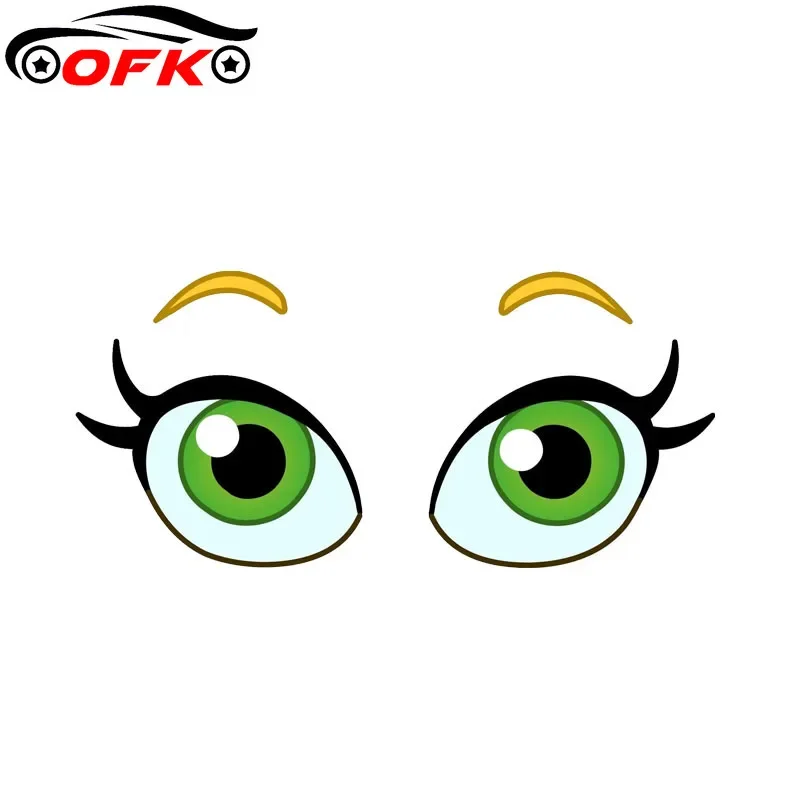 Creativo Divertente Adorabile Occhio Adesivo Per Auto Decalcomania In Pvc Per Camion Windows Laptop Qualsiasi Superficie Liscia Impermeabile. 16 Centi