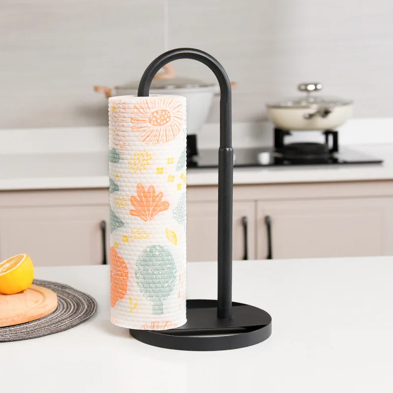 

Kitchen Paper Towel Holder Desktop Large Roll Rag Roll Paper Holder Household Fresh-keeping Bag Storage Rack Roll Paper Tool