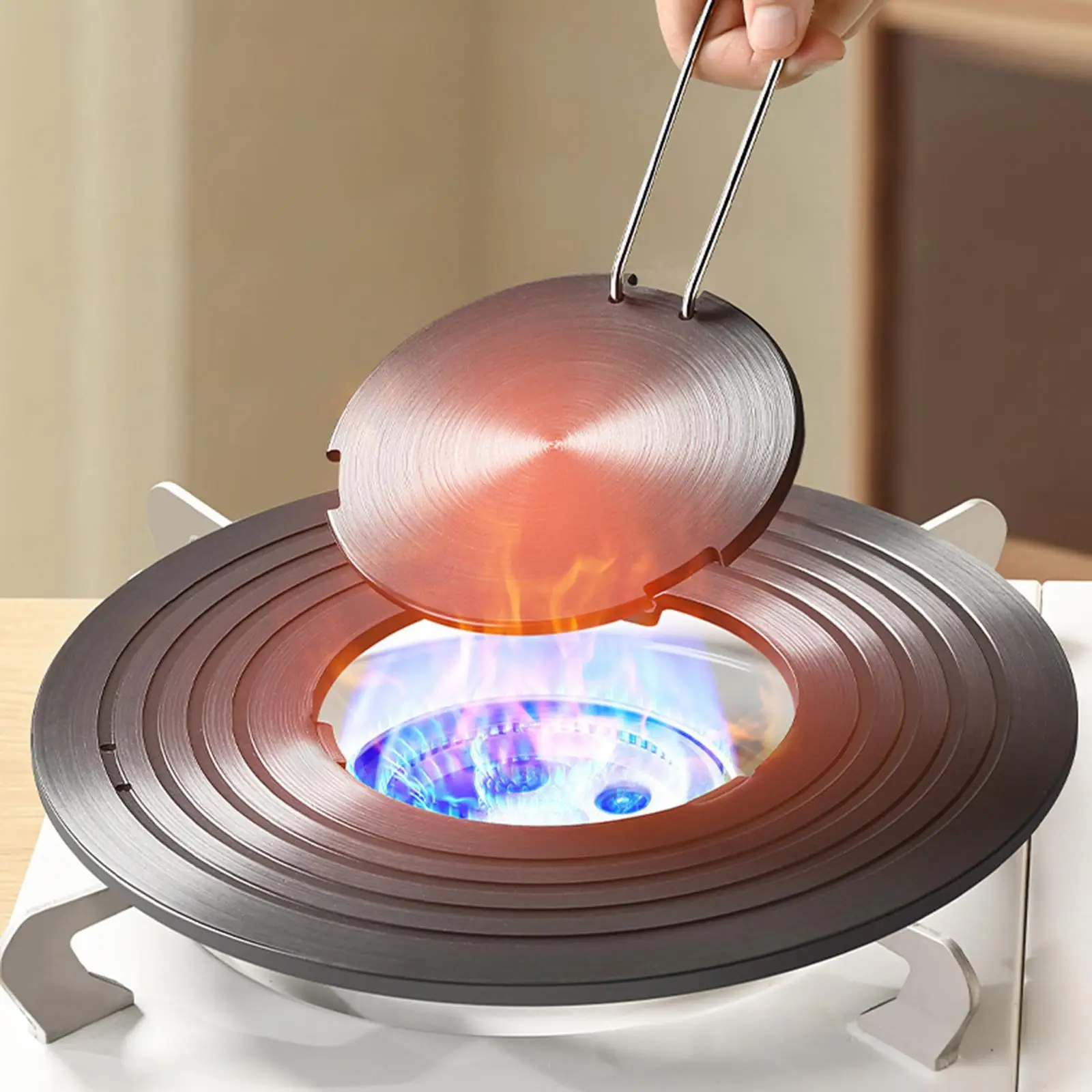 Gas Stove Accessories Heat Insulation Board Heat Conduction Plate Removable Gas Stovetop Diffuser Plate Gas Plate for Cooktop Coffee
