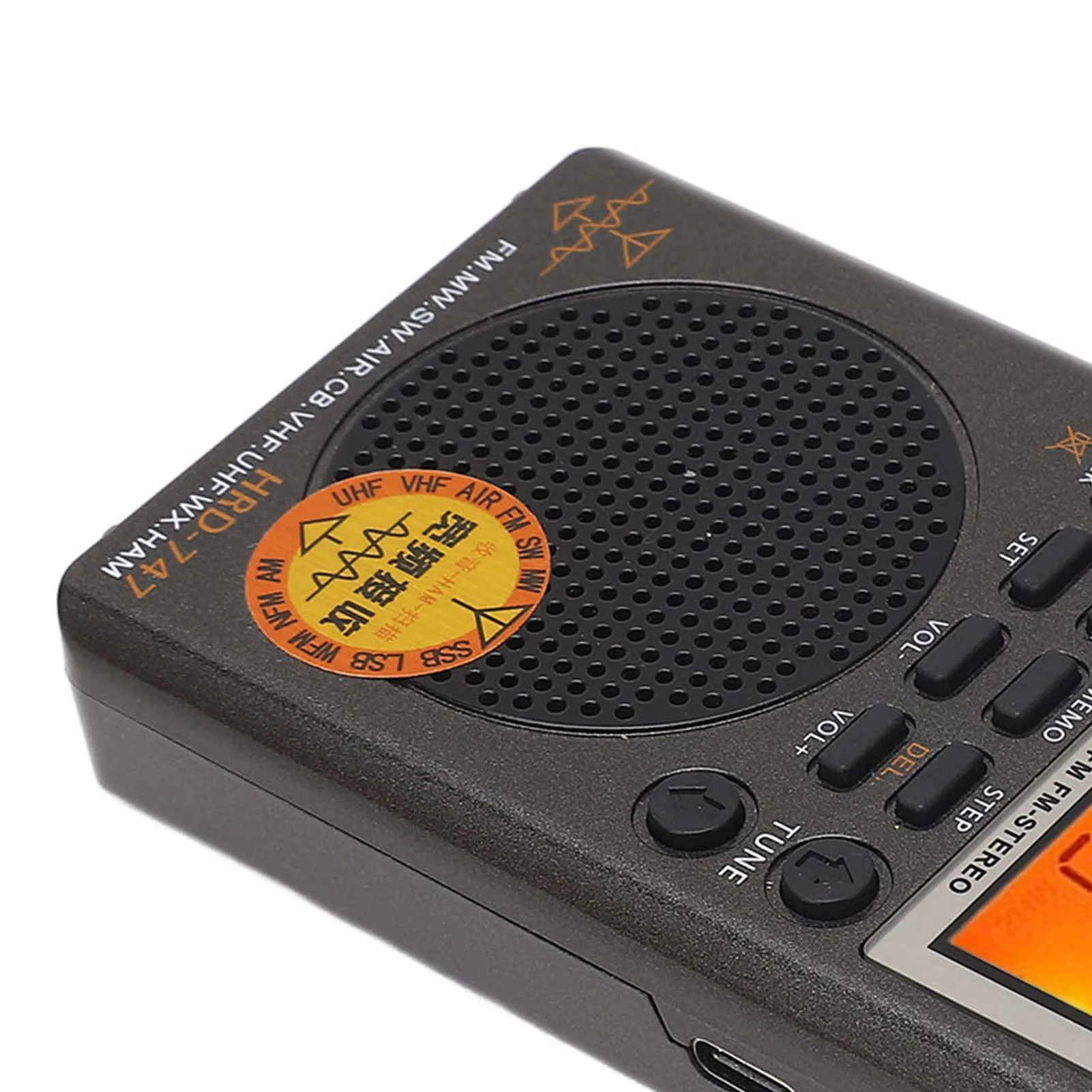 휴대용 DSP 수신기 풀밴드 수신기 FM MW SW SSB LSB AIR CB VHF UBD WX 휴대용 DSP 라디오 수신기 8Ω 1W 스피커 지원