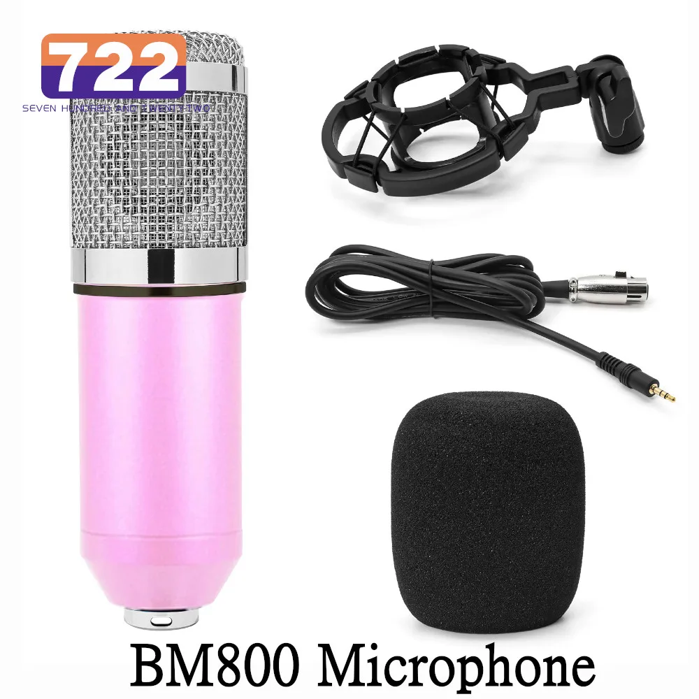 Конденсаторный микрофон BM 800 BM800, Студийный микрофон для караоке, микрофон для KTV, радиовещания, пения, записывающего компьютера