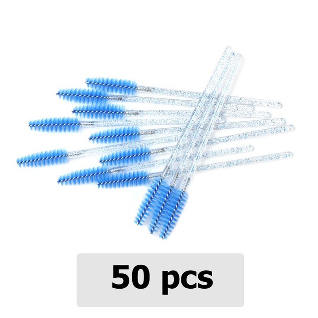 Crystal Eyelashes Brush Comb 25/50Pcs Eye Lashes Extension Mascara Wands Makeup Professional Makeup Beauty Tool