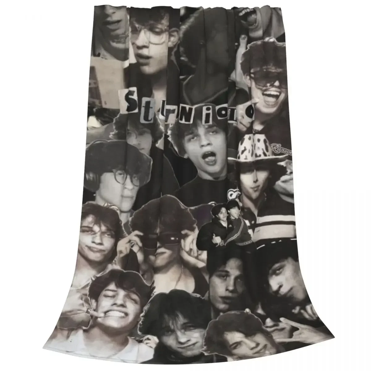 Sturniolo Triplets Plaid Blankets Sofa Cover Fleece Print Handsome Boy Lightweight Thin Throw Blanket for Sofa Outdoor Bedspread 4
