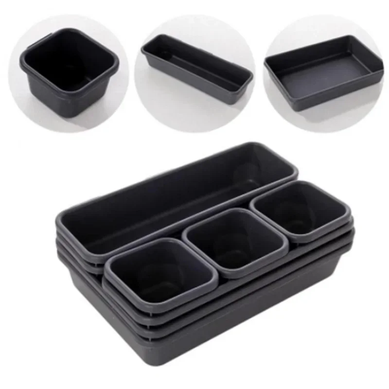 Makeup Organizer 8pcs Drawer Organizers Household Dustproof Desk Stationery Storage For Kitchen Bathroom Accessories