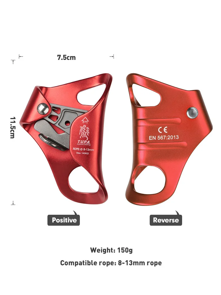 Outdoor Rock Climbing SRT Chest Ascender Device Mountaineer Climbing Rope Tools