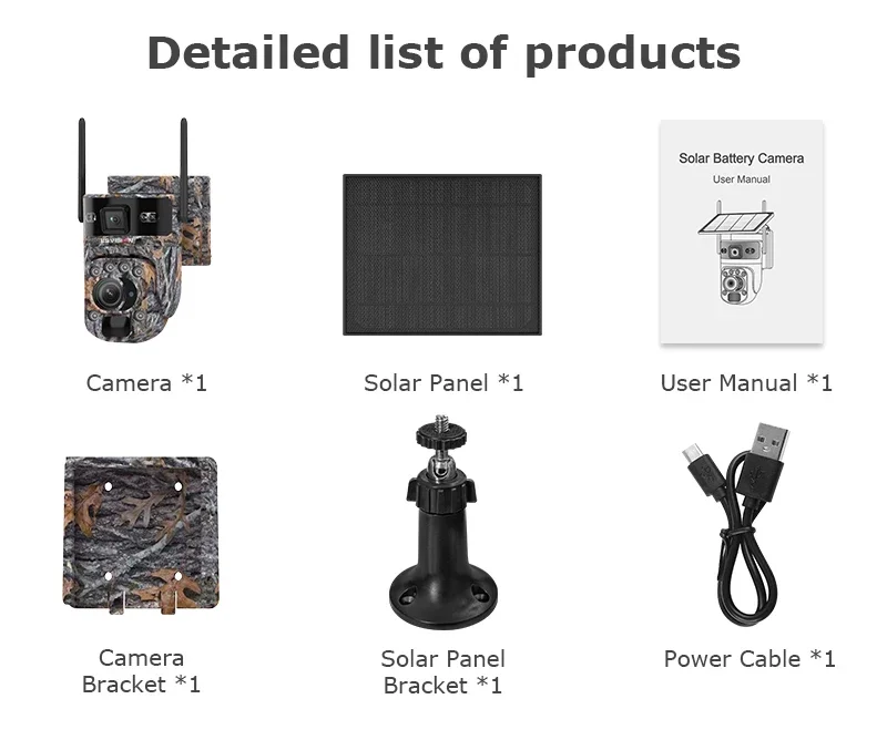 6K 12MP 4G Solar Hunting Trail Camera 60X ZOOM Wireless Outdoor Wildlife Camera