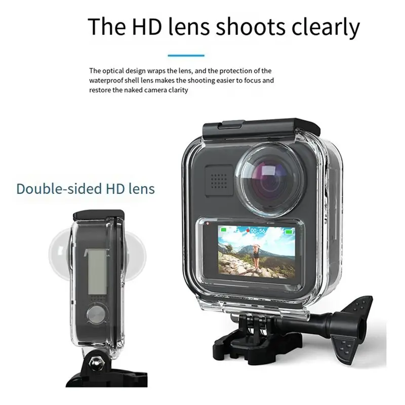 Boîtier étanche GoPro Max avec insert anti-buée