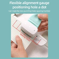 Loose Leaf Hole Punch Daily Planner Adjustable 3 Hole Paper Puncher for A5 A6 A7 Size 8 Sheet Capacity Notebooks Scrapbooking 2