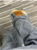 Ins Fashion American Retro Baggy High Waisted Jeans Woman High Street Denim Pants Reversible Trousers Streetwear Loose Jeans - Image 6