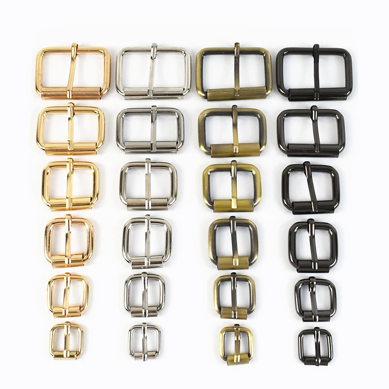 20-Piece Set of Metal Rectangle Pin Buckles for Straps and Accessories