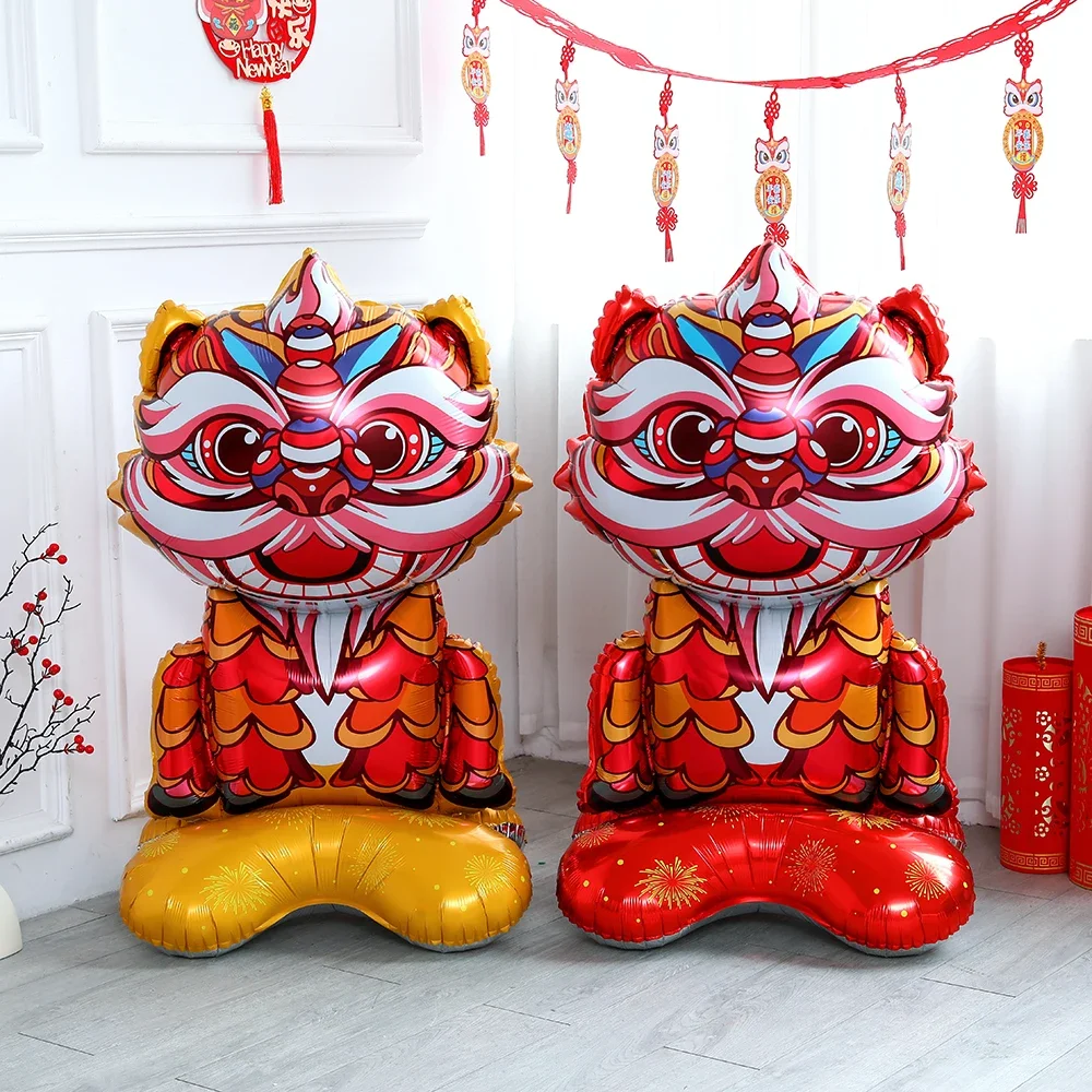 

Large Standing Dragon Foil Balloon Chinese New Year Party Decoration Year of the Dragon Lunar Spring Festival Supplies Kids Toy
