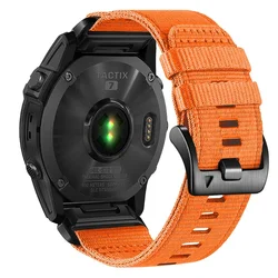 Durable QuickFit Nylon Watch Strap (22/26mm) - QuickFit 26mm (Orange)