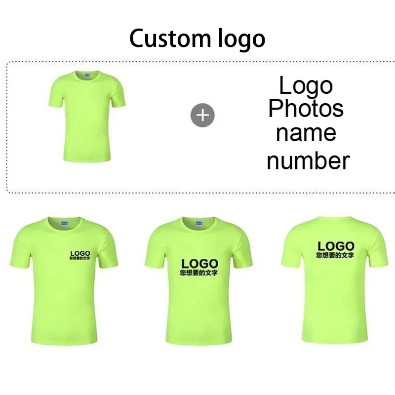 Custom logo Men's Running T-Shirts Sport T-Shirts, Fitness Gym Running Shirts, Soccer Shirts Men's Jersey Basketball Sportswear 2