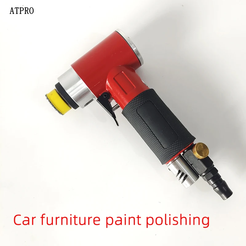 1 Inch Pneumatic Grinder Small Car Waxing Polisher Grinder Eccentric Industrial Mill Woodworking Tools