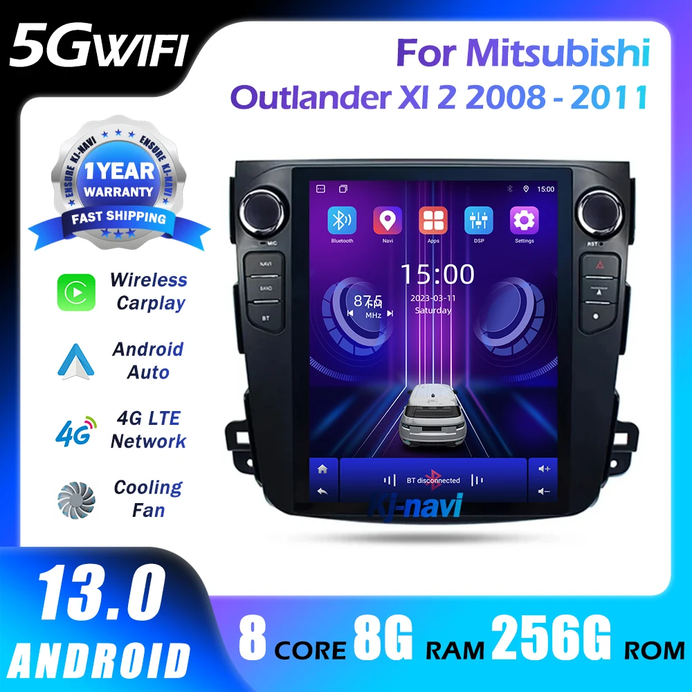 

9.7Inch For Mitsubishi Outlander Xl 2 2008-2011 4G Android 13 Car Stereo Radio Multimedia Video Player GPS Head Unit Carplay