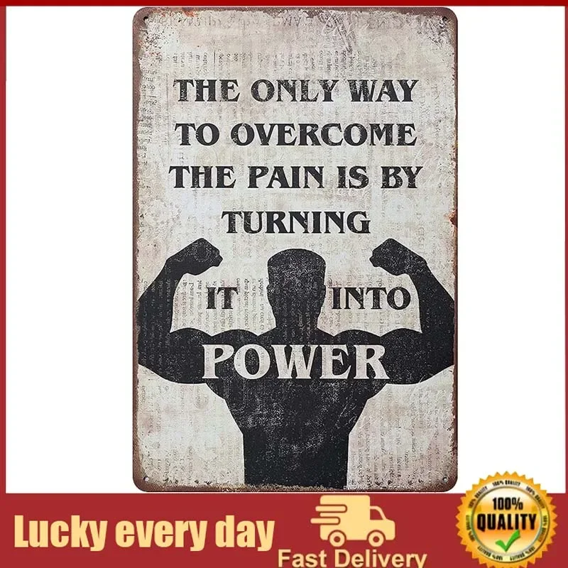 

Inspirational Tin Sign Wall Art, Exclusive Rustic Farmhouse Home Décor Accents, Metal Motivational Gift Hanging Plaques
