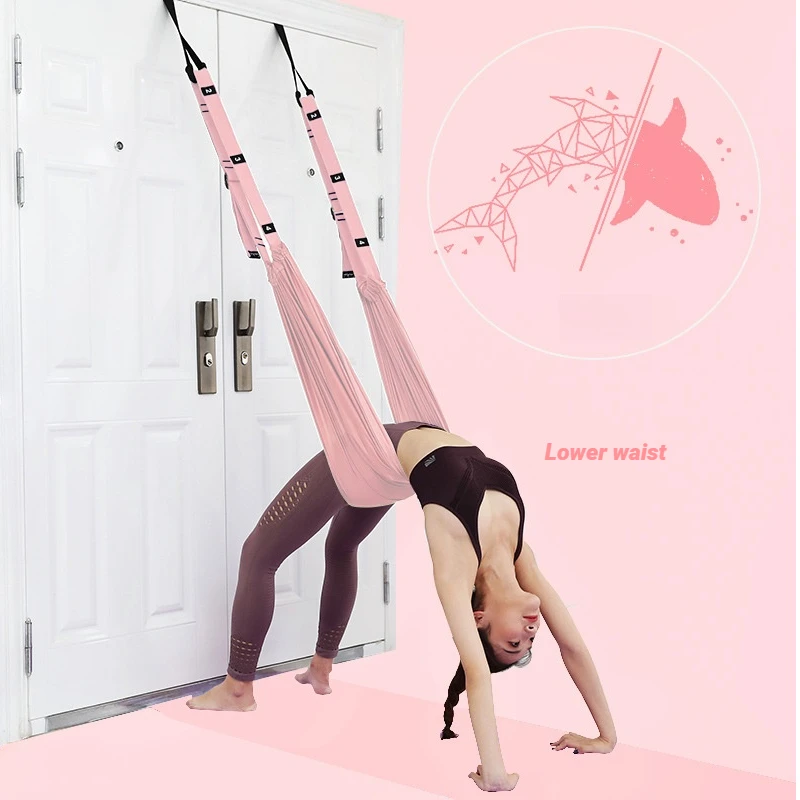 Aerial Yoga Strap Adjustable Anti Gravity Inverted Stretching Back Bending And Waist Assistance