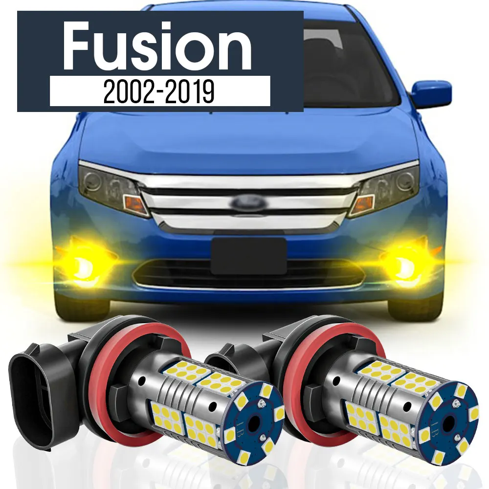 

2pcs LED Fog Light Lamp Blub Canbus Accessories For Ford Fusion 2002-2019 2006 2007 2008 2009 2010 2011 2012 2013 2014 2015 2016