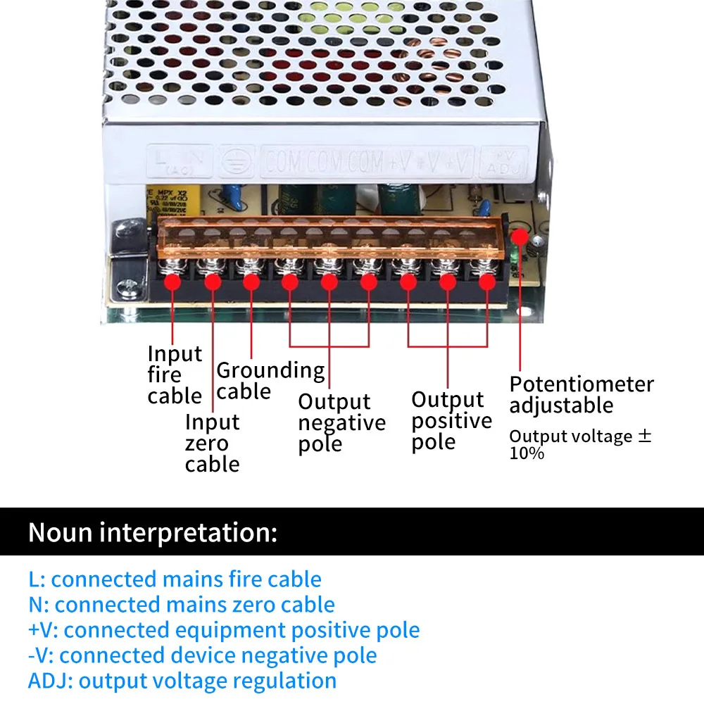 led transformador industrial switch power supply stepper 03