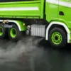 RTR 770S LESU RC Hydraulic Dump Truck 6x6 1/14 Remote Control 3 Ways Tipper Dumper 3 Speeds Vehicle Light Sound Set Smoking Unit 6