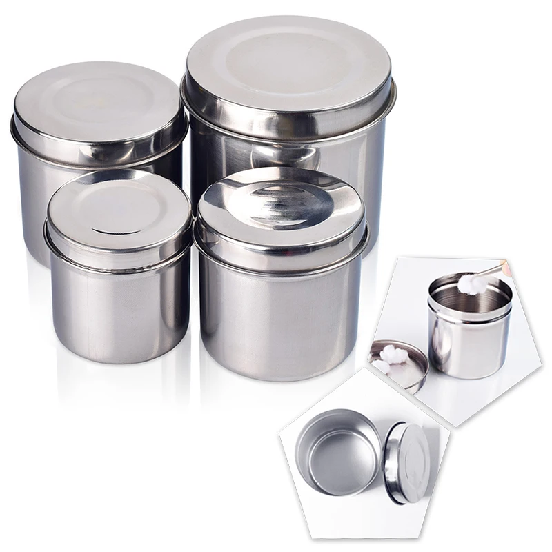 

Stainless Steel Disinfection Jar Stainless Steel For Cotton Wool Tank Sterilization Container Alcohol Box Container