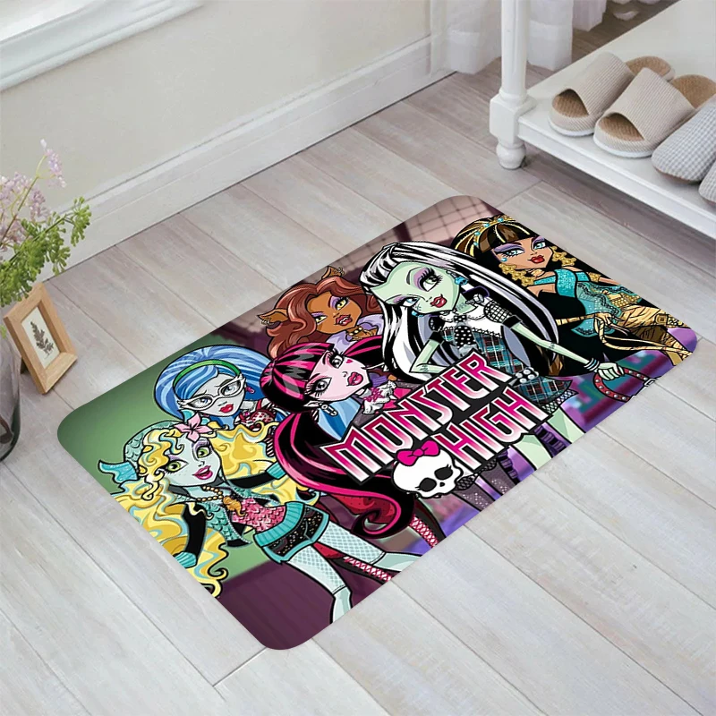 

M-Monster Cartoon High Floor Mat Room Rugs Kitchen Rug Carpets Doormat Entrance Door Home Balcony Foot Carpet Mats Bathroom Bath