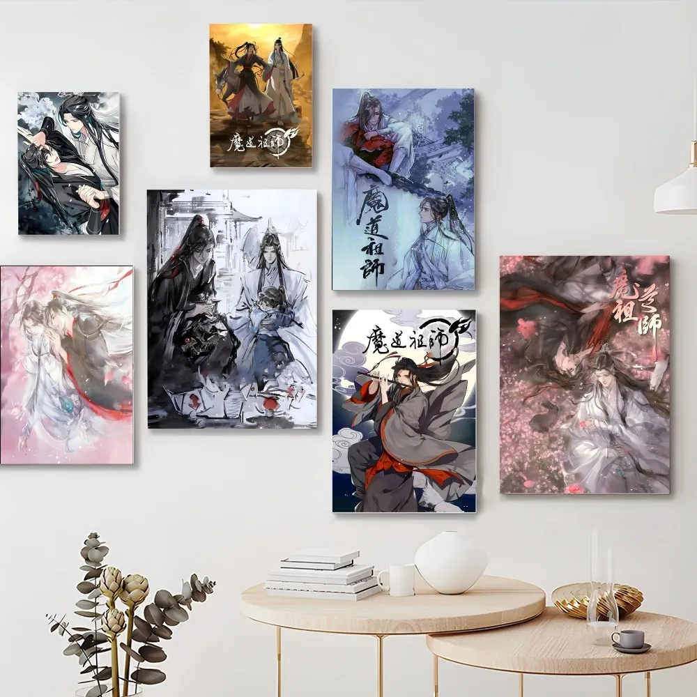 

Mo Dao Zu Shi Retro Kraft Paper Poster Self-adhesive Art Poster Retro Kraft Paper Sticker DIY Room Bar Cafe Vintage Decorative