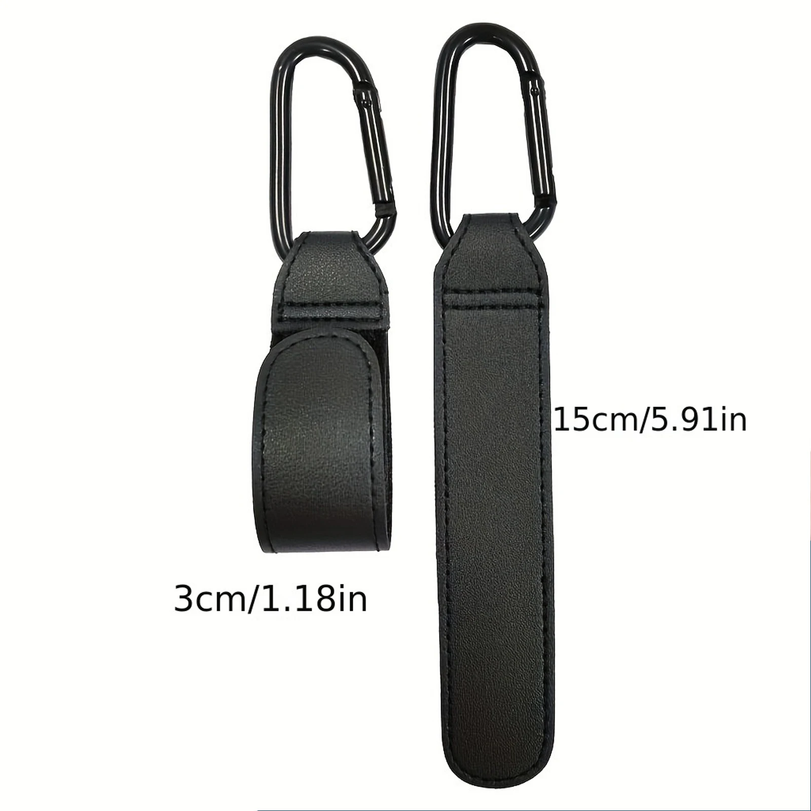 PU Leather Baby Bag Stroller Hook 1/2pcs Pram Adjustable 360 Degree Rotatable Cart Organizer Pram Hook Crochet Stroller Accessor