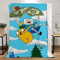 Adventure Time Fluffy Soft Blankets and Throws Luxury Throw Blanket King Size Beach Towel Interior for Home Microfiber Bedding 2