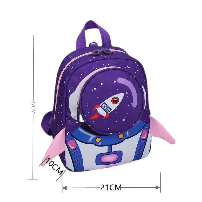 Anti Lost Children's Shoulder Bag Rocket Shape Lightweight Kindergarten School 6