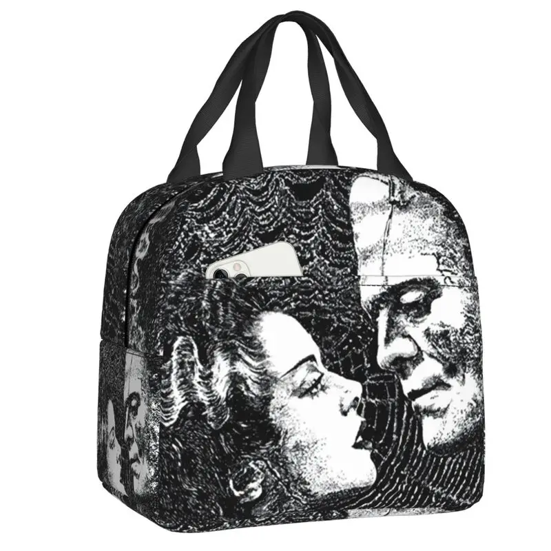 

Ужасный фильм невесты Франкенштейна изолированная сумка для обеда для кемпинга путешествий термальный охладитель бэнто коробка детский пищевой контейнер Tote Сумки