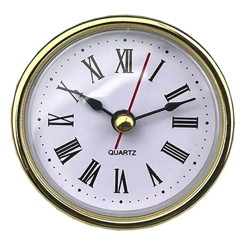 Classic Clock Craft Quartz Movement 2-1/2" (65mm) Round Clocks Head Insert Roman Number Mayitr Little Clock Arabic Numbers 5