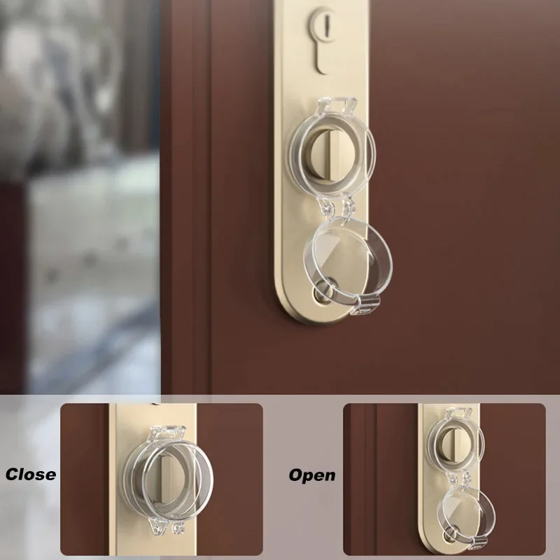 Baby Safety Protection Door Lock Cover Home Bedroom Door Switch Anti-Locking Lid 1/3/5Pcs child lock door lock safety lock