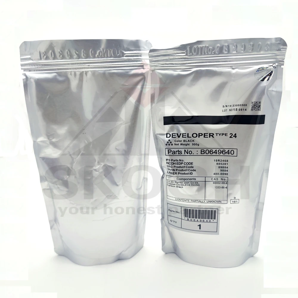 Desenvolvedor para Ricoh Mp7500 tipo 24 900g tipo 24 5500 6000 6001 6002 6500 7000 7001 7500 7502 8000 9001 pó do